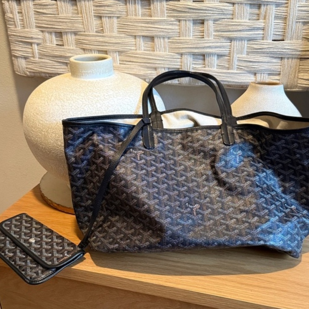 Large size Black Patterned Tote Bag - image 1